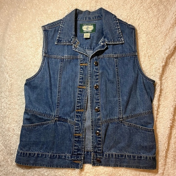 St. John's Bay Jackets & Blazers - Vintage St. John’s Bay Indigo Buttton Jean Vest